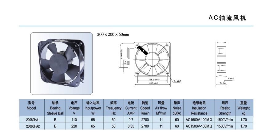 20060 轴流风机